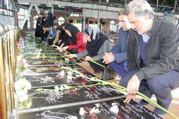 زیارت مزار شهدا در چهل یکمین فجر نور